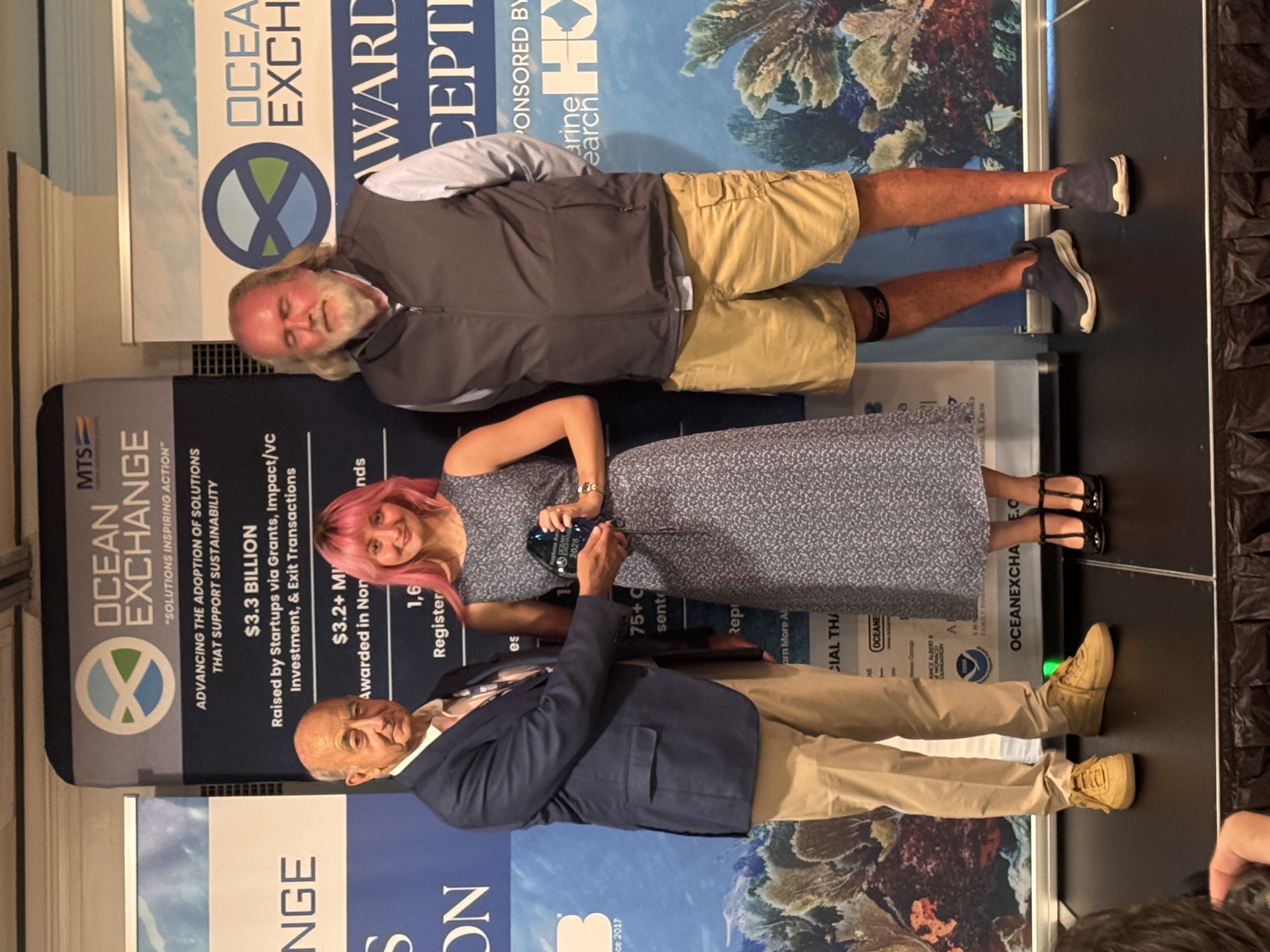 Ignition Packaging receiving the Neptune Prize at Ocean Exchange 2026
